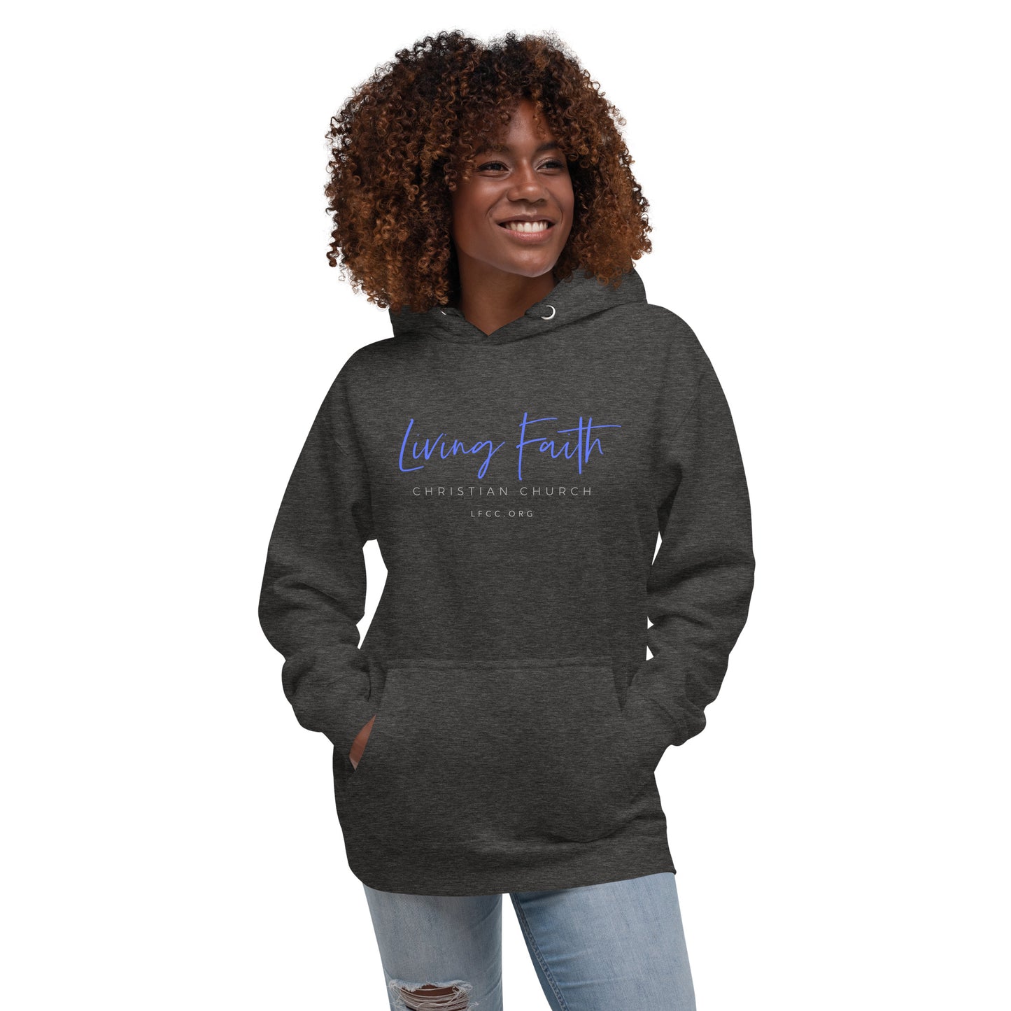 Apparel: Living Faith - Unisex Hoodie