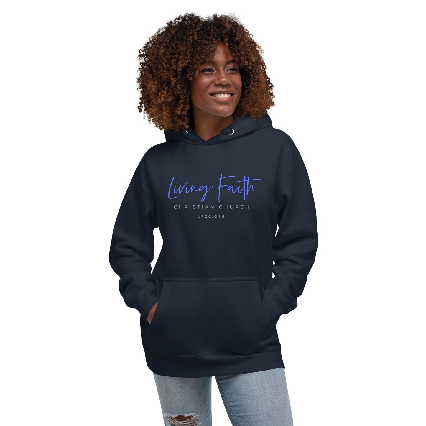 Apparel: Living Faith - Unisex Hoodie