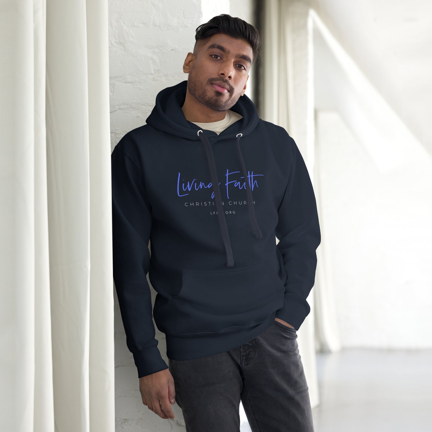 Apparel: Living Faith - Unisex Hoodie