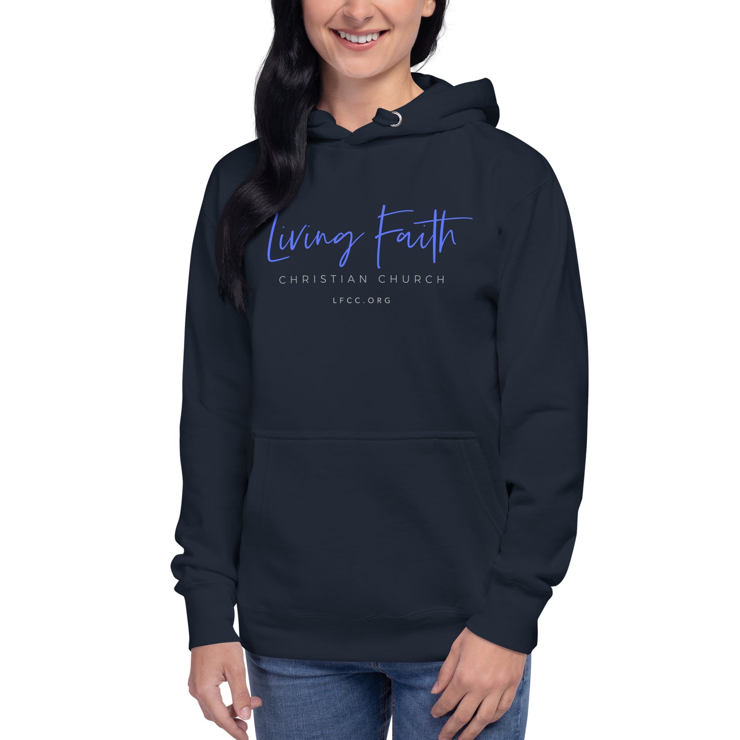 Apparel: Living Faith - Unisex Hoodie