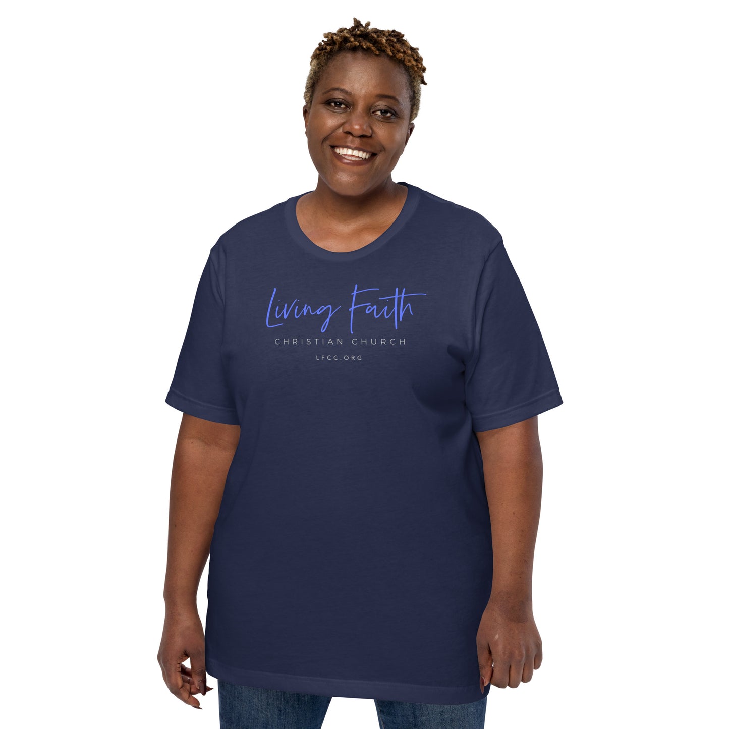 Apparel: Living Faith - Unisex T-Shirt