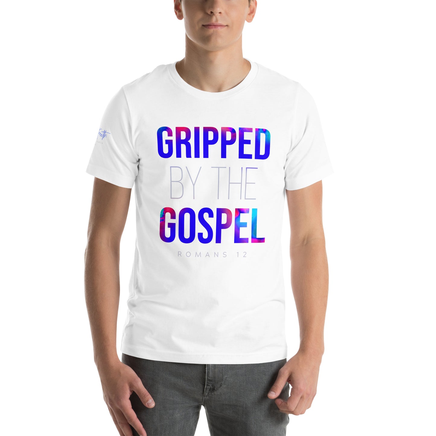 Apparel: Gripped By The Gospel (Full Color) - Unisex t-shirt