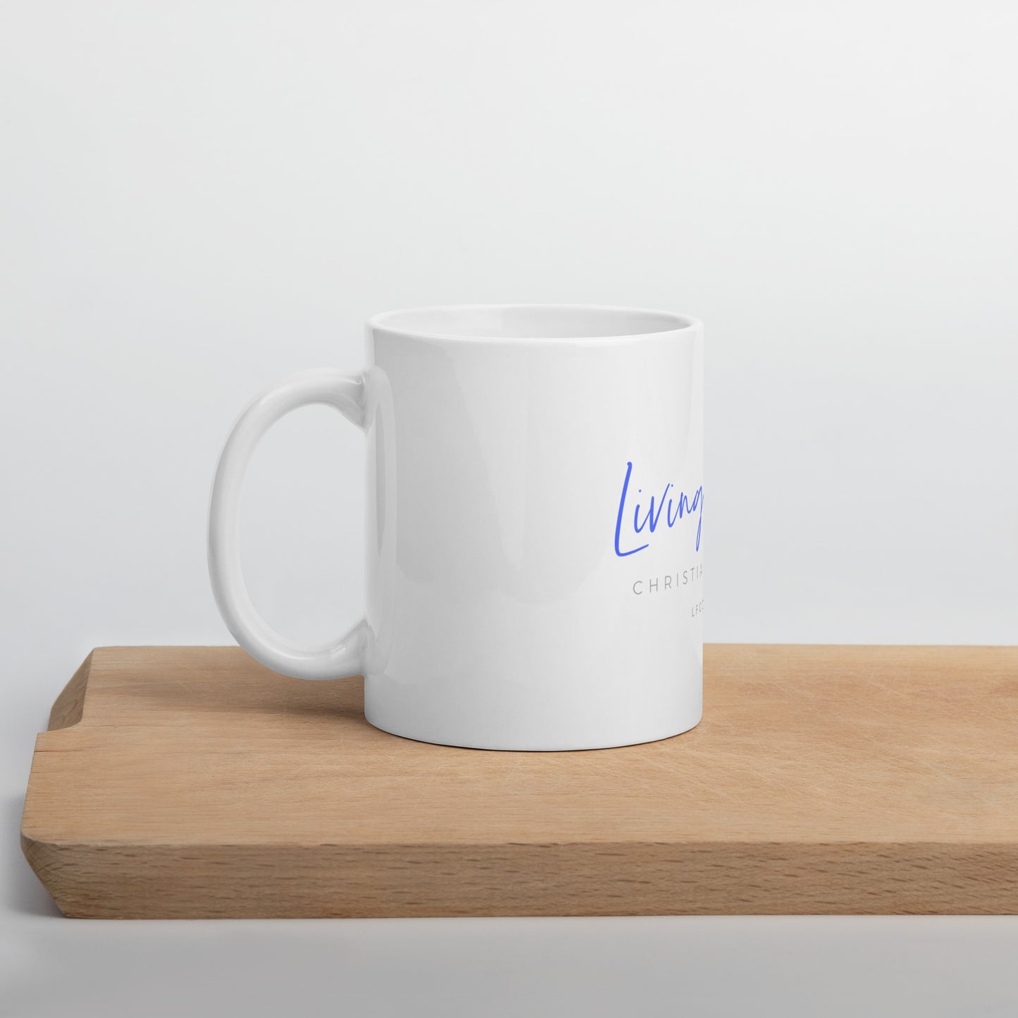 Merchandise: Living Faith Logo - White Glossy Mug