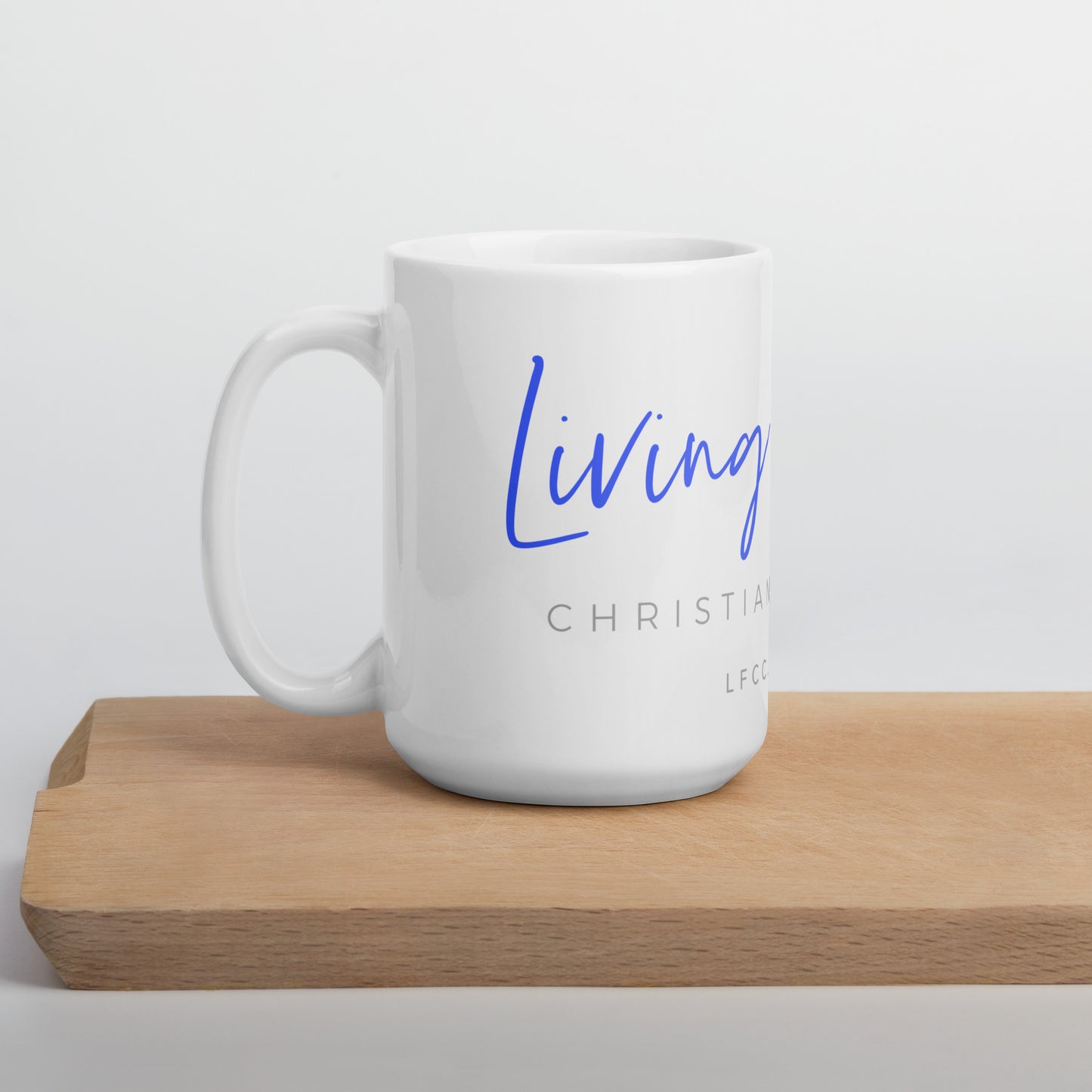 Merchandise: Living Faith Logo - White Glossy Mug