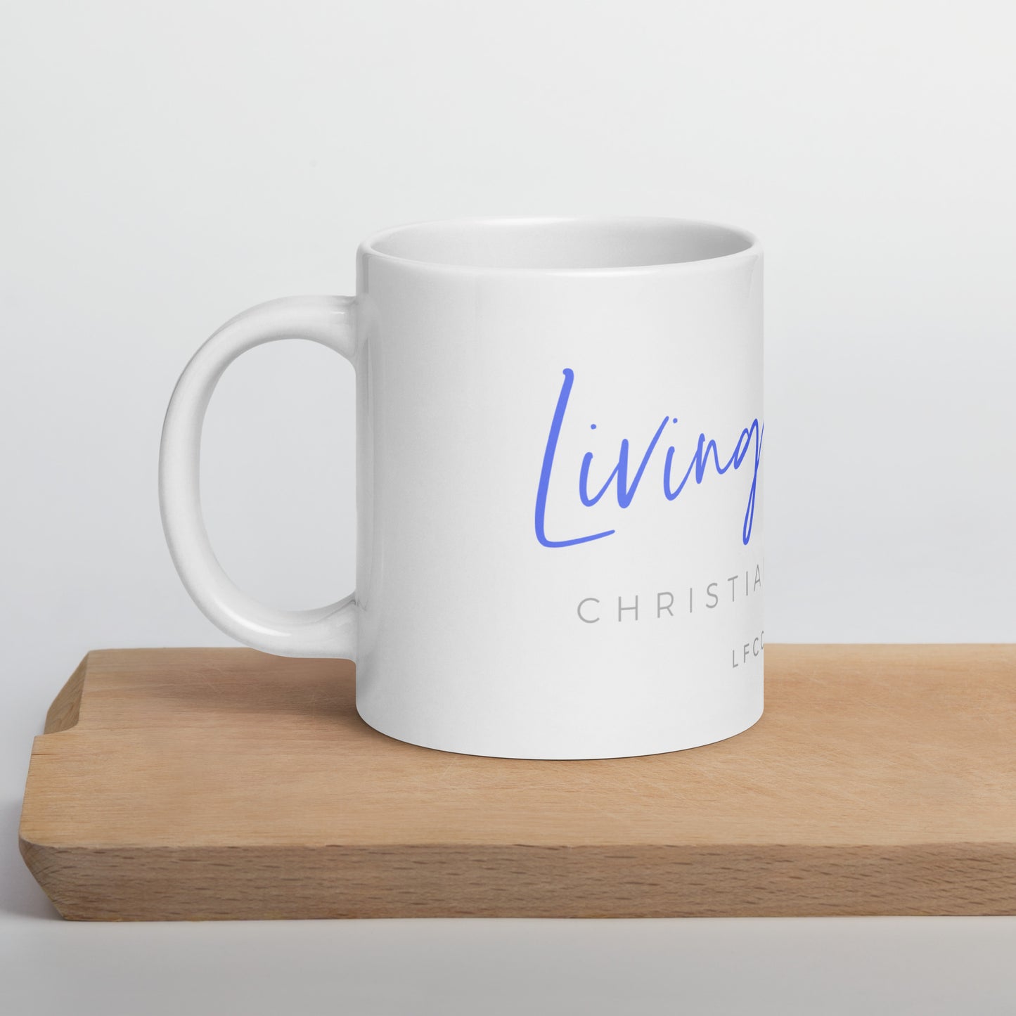 Merchandise: Living Faith Logo - White Glossy Mug